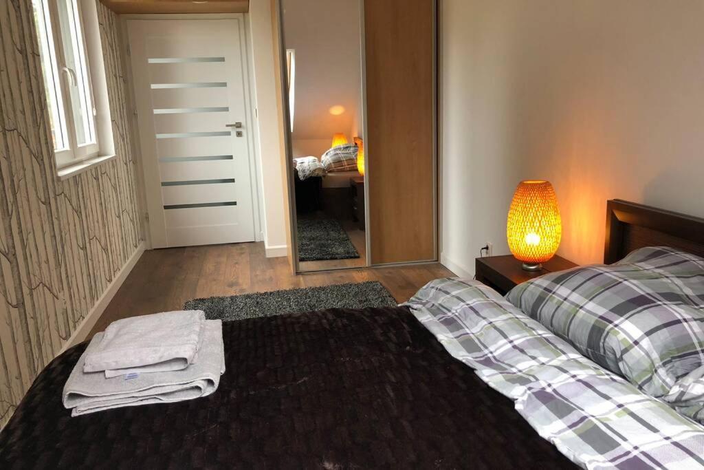 奥古斯图Dwupoziomowy Apartament Nad Jeziorem W Lesie公寓 外观 照片