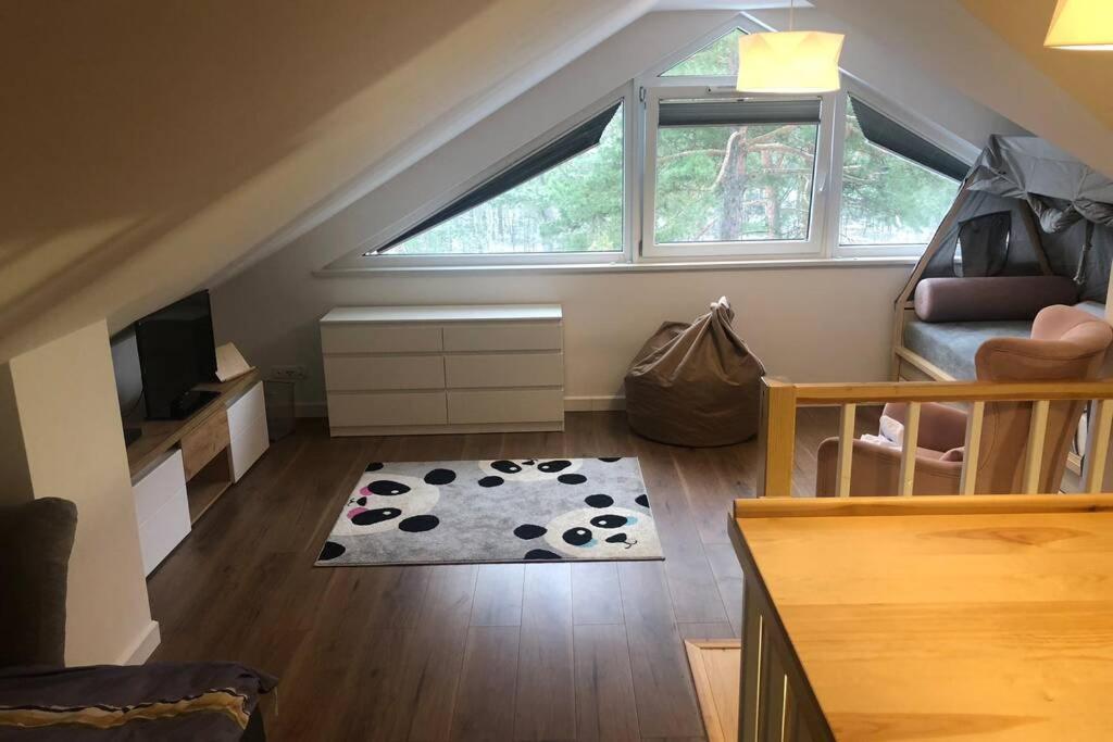 奥古斯图Dwupoziomowy Apartament Nad Jeziorem W Lesie公寓 外观 照片